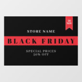 Autocollant Pour Fenêtre Vendredi noir (Feuille)