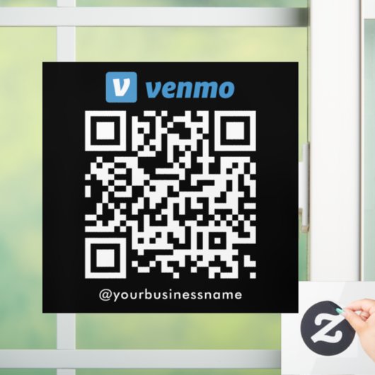 Autocollant Pour Fenêtre Venmo QR Code Mode de paiement Numérisation de pai (Maison)