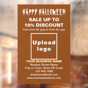 Autocollant Pour Fenêtre Vente commerciale d'Halloween sur une décoration a