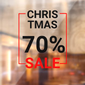 Autocollant Pour Fenêtre Vente de Noël de vitrine de magasin moderne (Feuille 2)