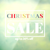 Autocollant Pour Fenêtre Vente de Noël de vitrine de magasin moderne (Feuille 3)