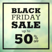 Autocollant Pour Fenêtre Vente de vendredi noir simple (Feuille 3)
