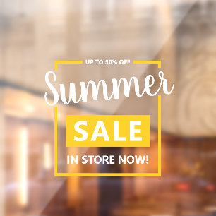 Autocollant Pour Fenêtre Vente d'entreprise moderne Promotion de la publici