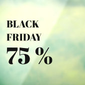 Autocollant Pour Fenêtre Vente du Black Friday de la vitrine moderne (Feuille 3)