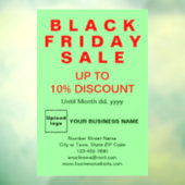 Autocollant Pour Fenêtre Vente du Black Friday Entreprise Vert Clair (Feuille 3)