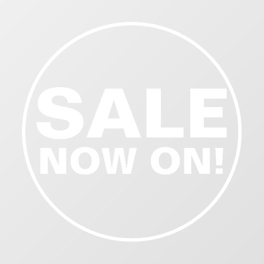 Autocollant Pour Fenêtre Vente en cours  (Feuille)