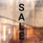 Autocollant Pour Fenêtre Vente en magasin de détail noir gras énorme vinyle (Feuille 2)