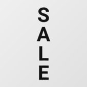 Autocollant Pour Fenêtre Vente en magasin de détail noir gras énorme vinyle (Feuille)