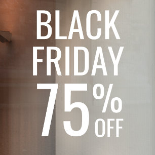 Autocollant Pour Fenêtre Vente en magasin du Black Friday Entreprise Mini