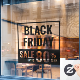 Autocollant Pour Fenêtre Vente énorme en magasin de détail le vendredi noir