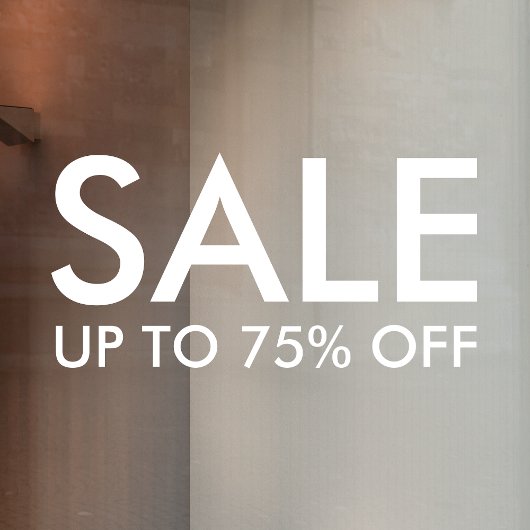 Autocollant Pour Fenêtre Vente magasin | Réductions commerciales minimalist