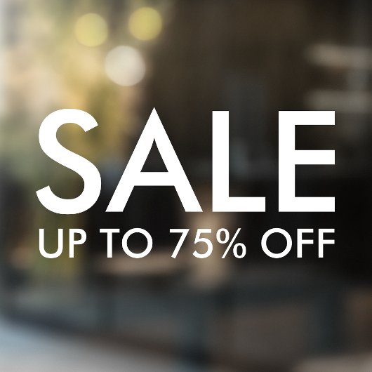 Autocollant Pour Fenêtre Vente magasin | Réductions commerciales minimalist