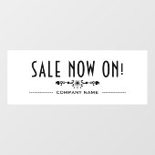 Autocollant Pour Fenêtre Vente maintenant (Feuille)