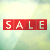 Autocollant Pour Fenêtre Ventes de boîtes Rouge (Feuille 3)