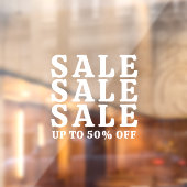 Autocollant Pour Fenêtre Ventes de typographie en gras  (Feuille 2)