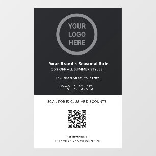 Autocollant Pour Fenêtre Ventes et remises promotionnelles Logo personnalis