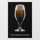 Autocollant Pour Fenêtre Verre de la bière (Feuille)