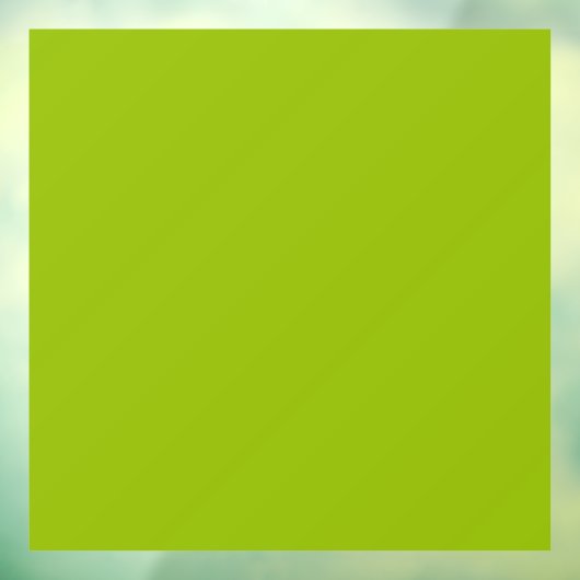 Autocollant Pour Fenêtre Vert pomme (couleur solide) (Feuille 3)