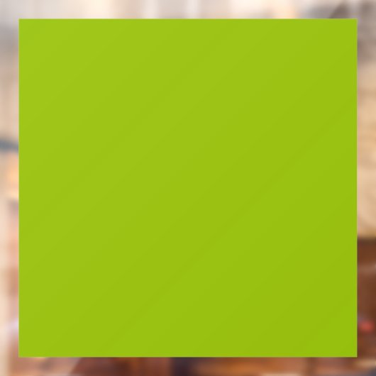 Autocollant Pour Fenêtre Vert pomme (couleur solide)  (Feuille 2)