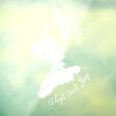 Autocollant Pour Fenêtre Vêtement de chien Husky Décal Husky Chien Chien Ch (Feuille 3)