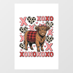 Autocollant Pour Fenêtre Vêtement vintage de la Saint-Valentin XOXO jolie v