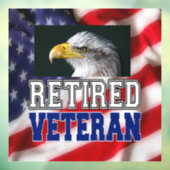 Autocollant Pour Fenêtre Vétérinaire à la retraite (Feuille 3)