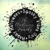 Autocollant Pour Fenêtre Vibes Éffrayantes modernes uniquement Halloween no (Feuille 3)