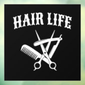 Autocollant Pour Fenêtre Vie des cheveux - Coiffeur (Feuille 3)