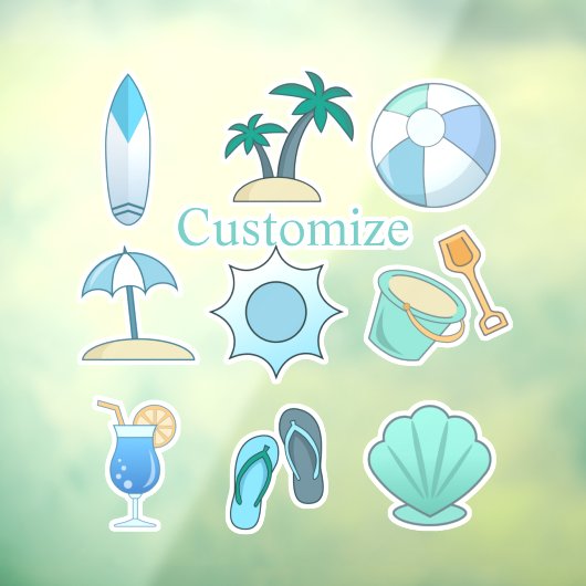 Autocollant Pour Fenêtre Vie sur la plage Thunder_Cove (Feuille 3)