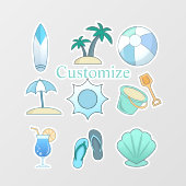 Autocollant Pour Fenêtre Vie sur la plage Thunder_Cove (Feuille)