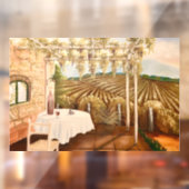 Autocollant Pour Fenêtre Vignoble (Feuille 2)