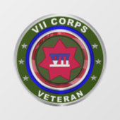 Autocollant Pour Fenêtre VIIe Corps blindé (Feuille)