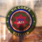 Autocollant Pour Fenêtre VIIe Corps blindé (Feuille 2)