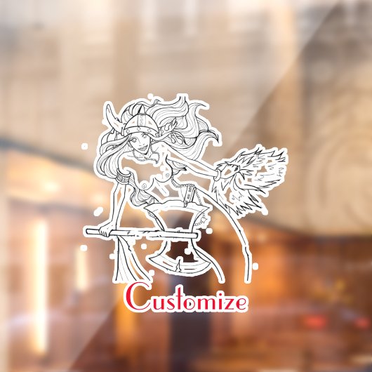 Autocollant Pour Fenêtre Viking Mermaid Warrior Thunder_Cove (Feuille 2)