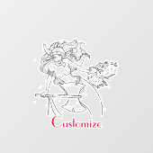 Autocollant Pour Fenêtre Viking Mermaid Warrior Thunder_Cove (Feuille)