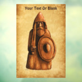 Autocollant Pour Fenêtre Viking rustique (Feuille 3)