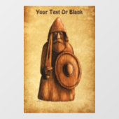 Autocollant Pour Fenêtre Viking rustique (Feuille)