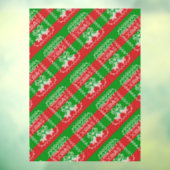 Autocollant Pour Fenêtre Vilain pull motif sonnettes Joyeux fils Xmas (Feuille 3)