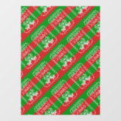 Autocollant Pour Fenêtre Vilain pull motif sonnettes Joyeux fils Xmas (Feuille)