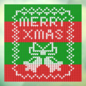 Autocollant Pour Fenêtre Vilain pull motif sonnettes Joyeux fils Xmas (Feuille 3)