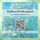 Autocollant Pour Fenêtre Vincent Van Gogh - Almond Blossom QR Code (Feuille 3)