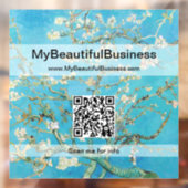 Autocollant Pour Fenêtre Vincent Van Gogh - Almond Blossom QR Code (Feuille 2)