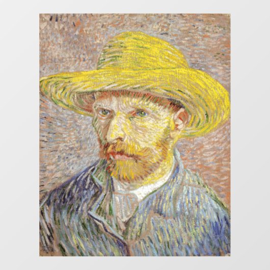 Autocollant Pour Fenêtre Vincent van Gogh - Autoportrait avec Casquette de  (Feuille)