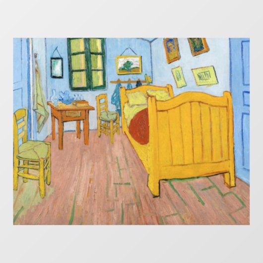 Autocollant Pour Fenêtre Vincent Van Gogh - Chambre de Vincent à Arles (Feuille)