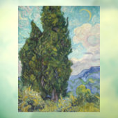 Autocollant Pour Fenêtre Vincent van Gogh - Cyprès (Feuille 3)