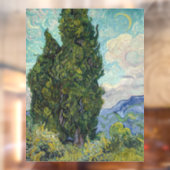 Autocollant Pour Fenêtre Vincent van Gogh - Cyprès (Feuille 2)
