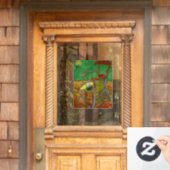 Autocollant Pour Fenêtre Vincent van Gogh - Fauteuil de Paul Gauguin (Porte d'accueil)