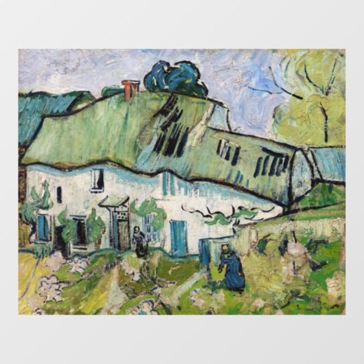 Autocollant Pour Fenêtre Vincent van Gogh - Ferme à deux chiffres (Feuille)