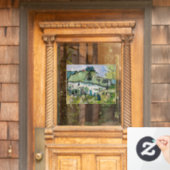 Autocollant Pour Fenêtre Vincent van Gogh - Ferme à deux chiffres (Porte d'accueil)