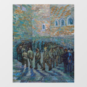Autocollant Pour Fenêtre Vincent van Gogh - La cour de la prison